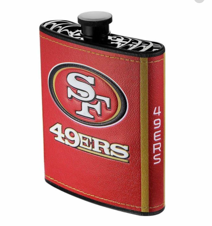 SF 49ers Plastic Hip Flask