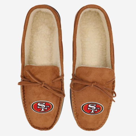 SF 49ers Moccasins Tan