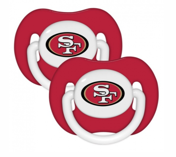 SF 49ers Baby Pacifiers 2 Pack