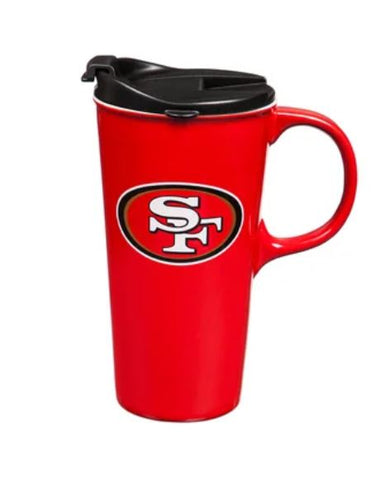SF 49ers Ceramic Travel Mug