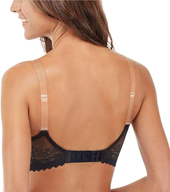 3pk Mink Clear Bra Straps