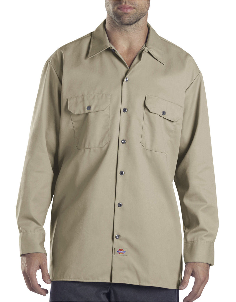Dickies Long Sleeve Work Shirt Khaki