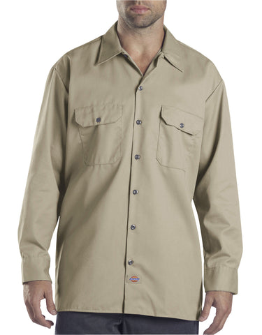 Dickies Long Sleeve Work Shirt Khaki
