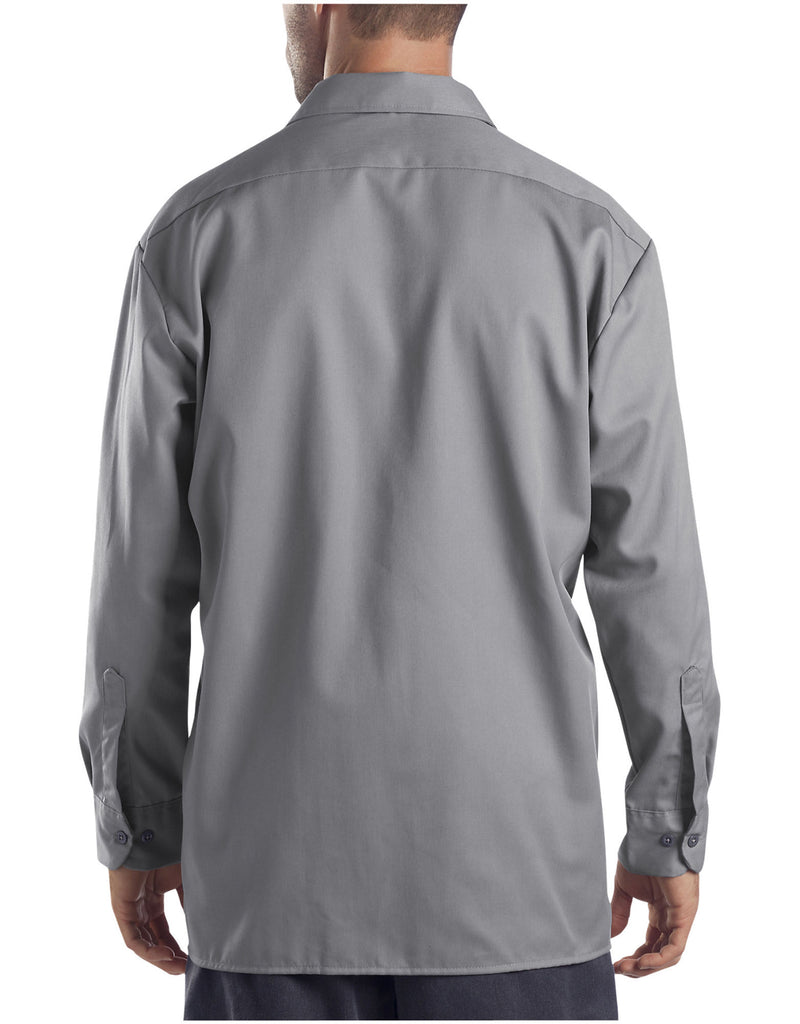 Dickies Long Sleeve Work Shirt Silver