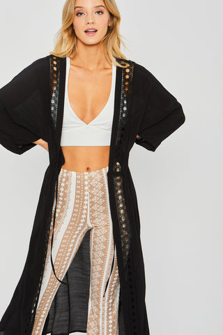 Gauze Maxi Kimono 2046