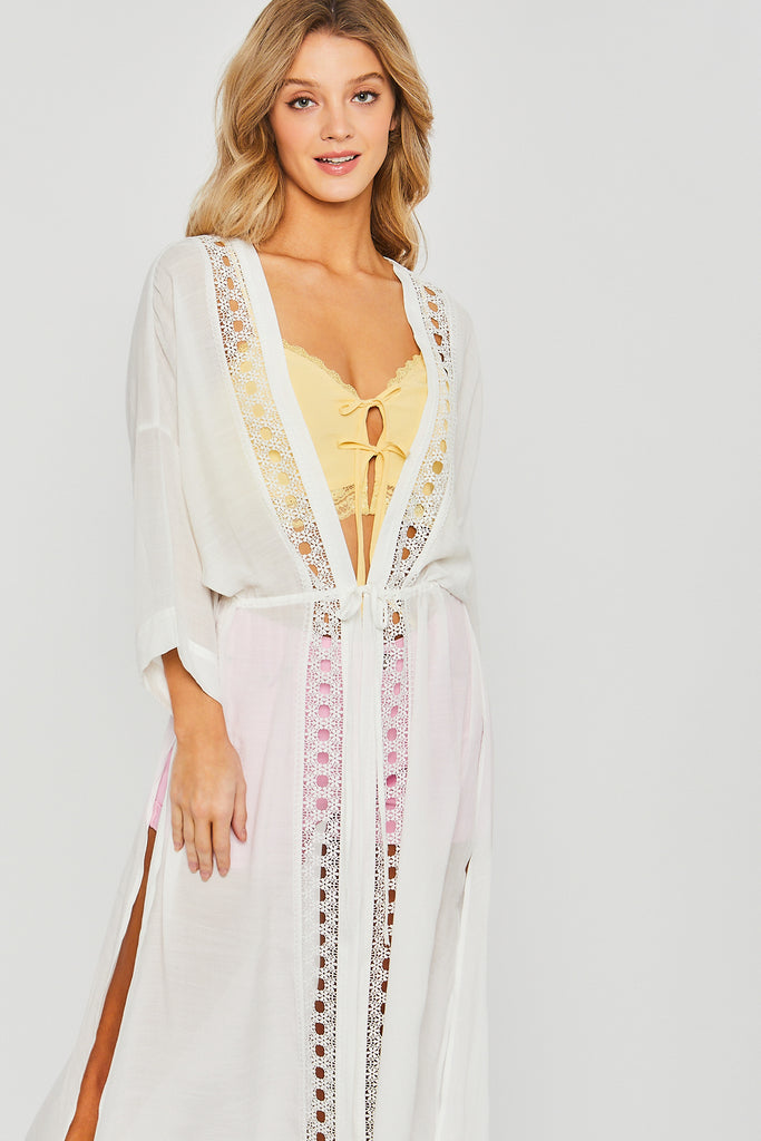 Gauze Maxi Kimono 2046