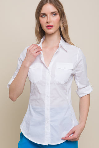 L/S Button Up Dress Shirt Love Tree 10182