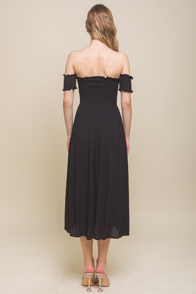 Flowy Off Shoulder Dress 4850