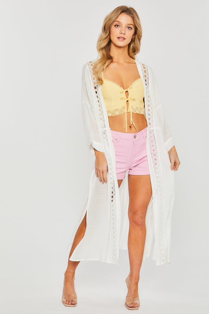 Gauze Maxi Kimono 2046