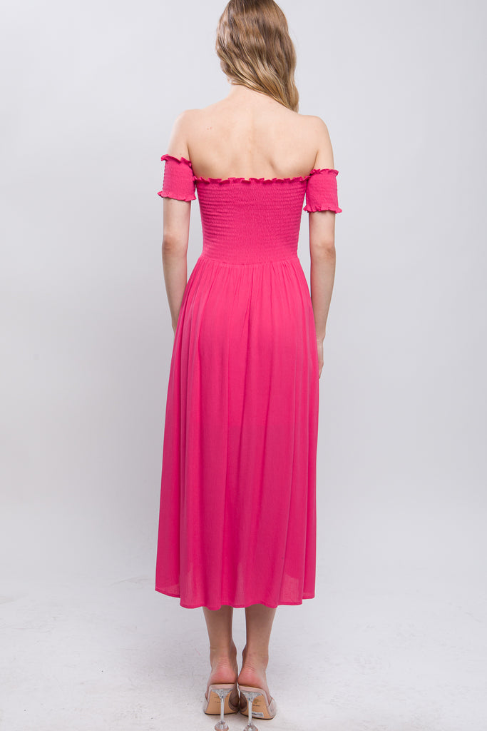 Flowy Off Shoulder Dress 4850