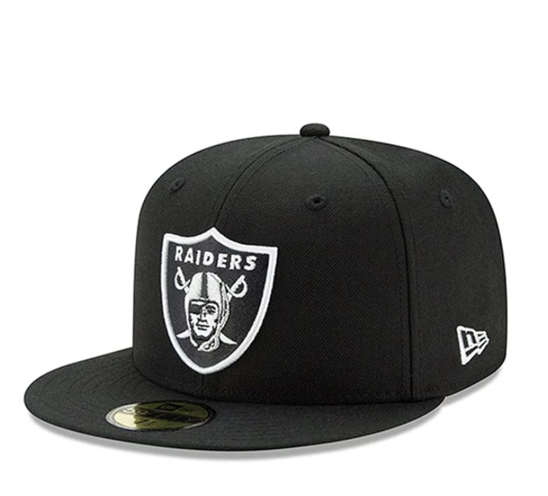 LV Raiders Black OTC Basic Fitted Cap