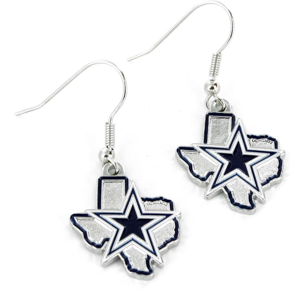 Dallas Cowboys Texas State Earrings