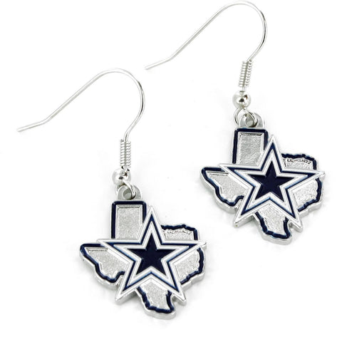 Dallas Cowboys Texas State Earrings