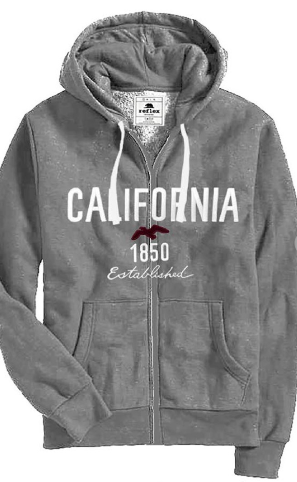 Fleece Zip Up California Jacket  JK882