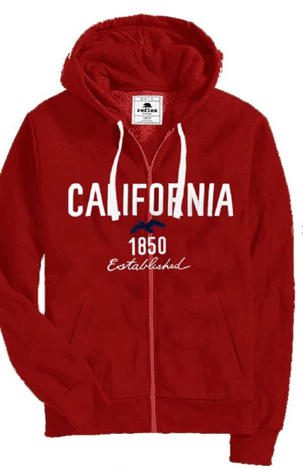 Fleece Zip Up California Jacket  JK882