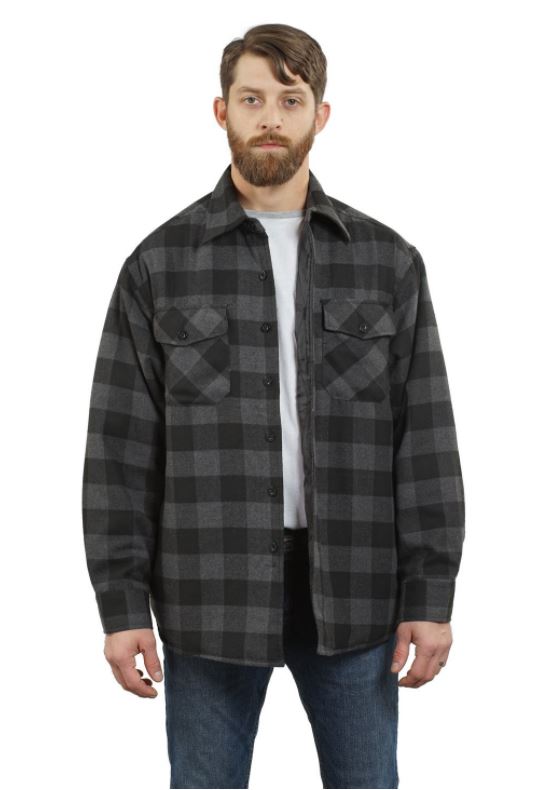 Yago Flannel Penalton Jacket Black/Charcoal A3
