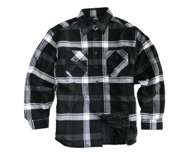 Yago Flannel Penalton Jacket Black/White B1