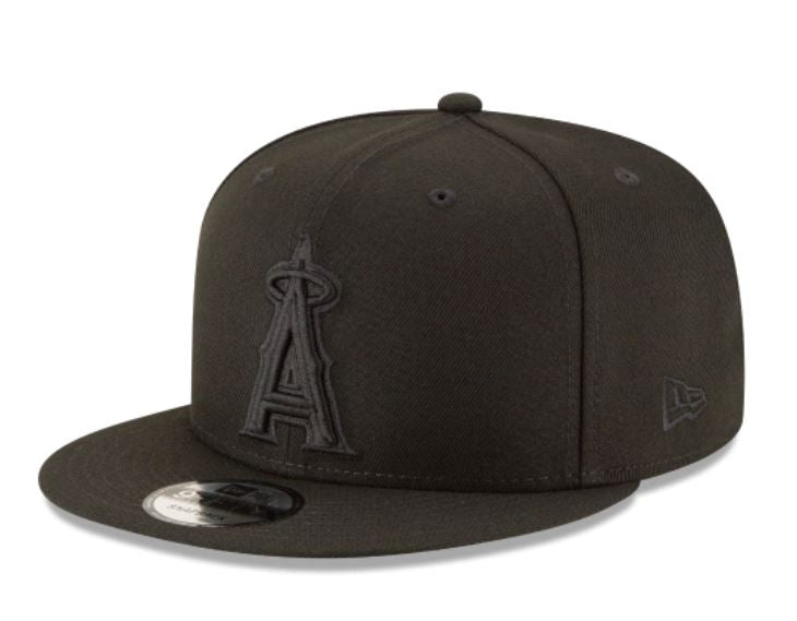LA Angels Black on Black Snapback