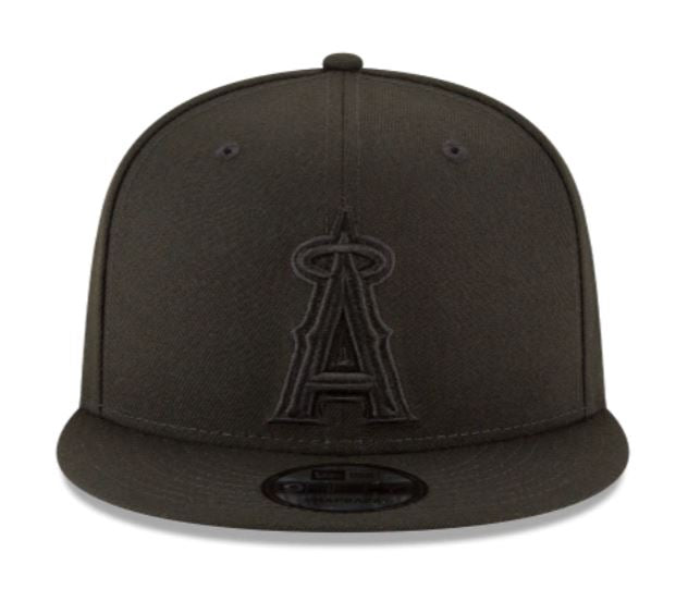 LA Angels Black on Black Snapback