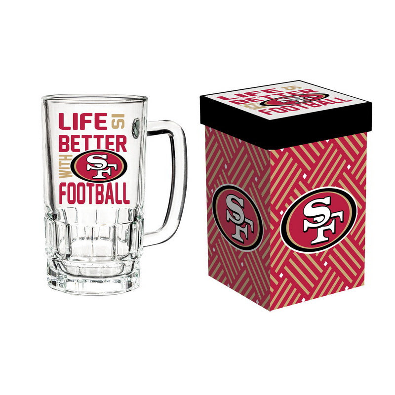 SF 49ers Tankard 18oz. Glass w/ Box