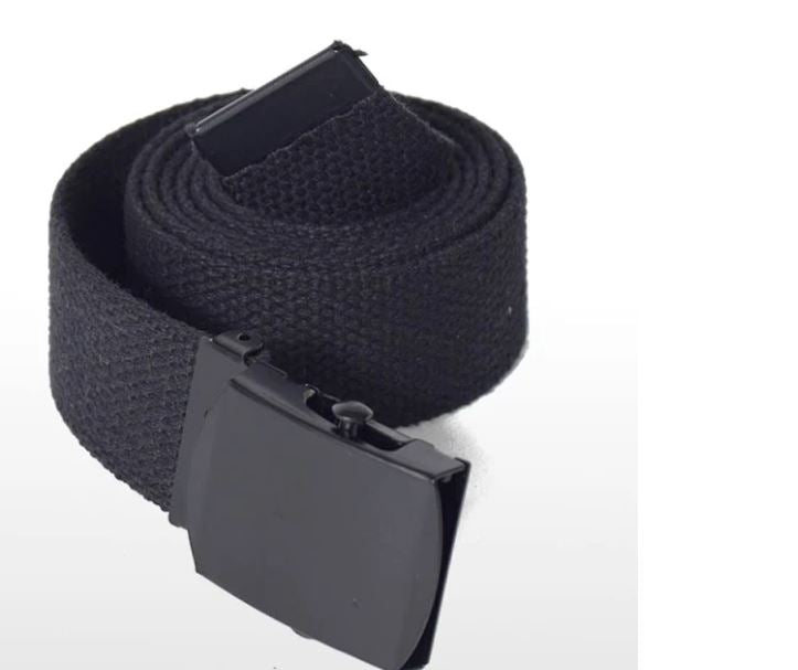 designer canvas belt