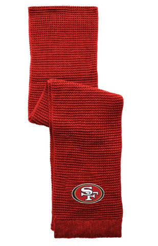 SF 49ers Waffle Knit Scarf