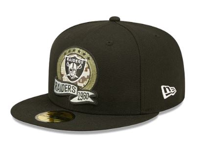 LV Raiders Salute To Service 22 Fitted Cap