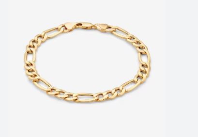 Chain Bracelet Gold Plated 9"