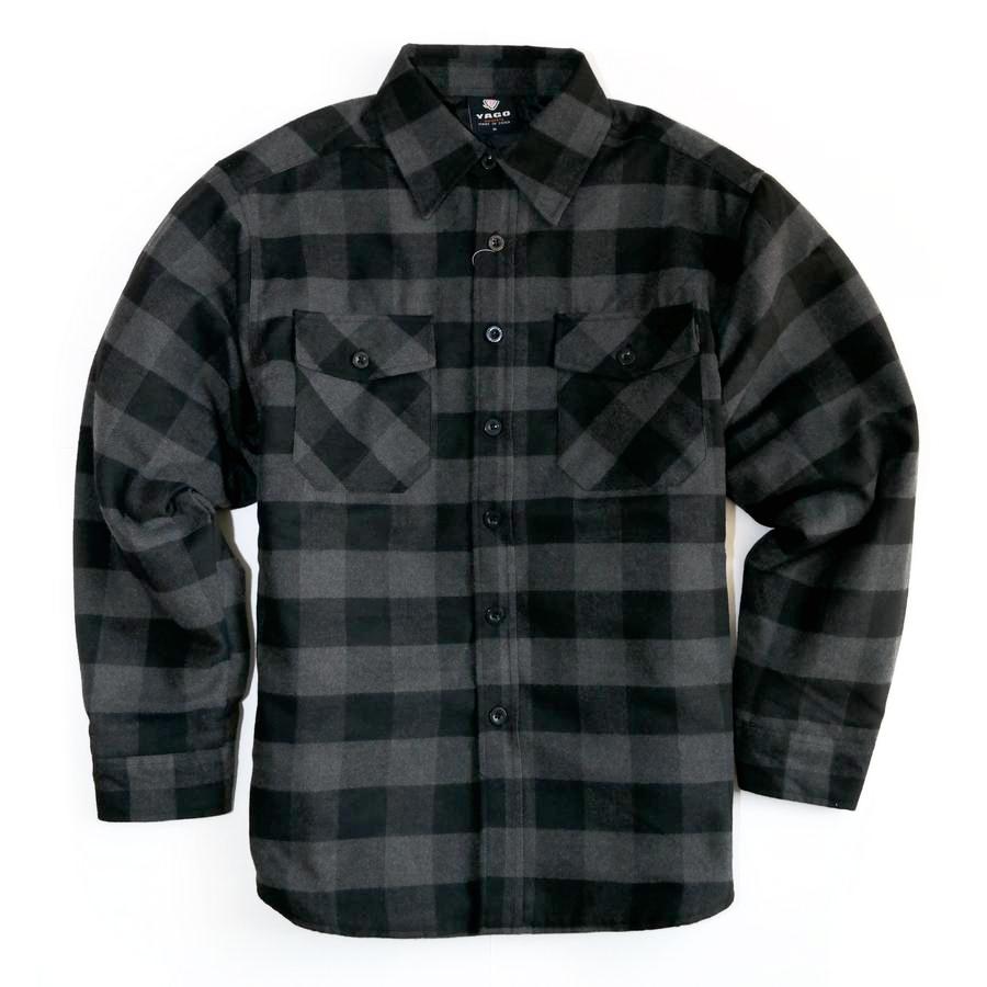 Yago Flannel Penalton Jacket Black/Charcoal A3