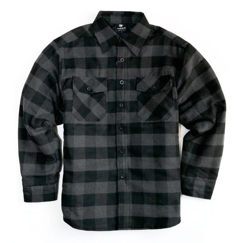 Yago Flannel Penalton Jacket Black/Charcoal A3