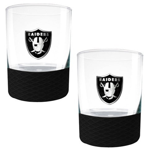 LV Raiders Whiskey Glass 2Tone