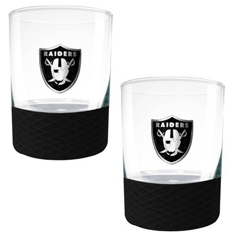 LV Raiders Whiskey Glass 2Tone