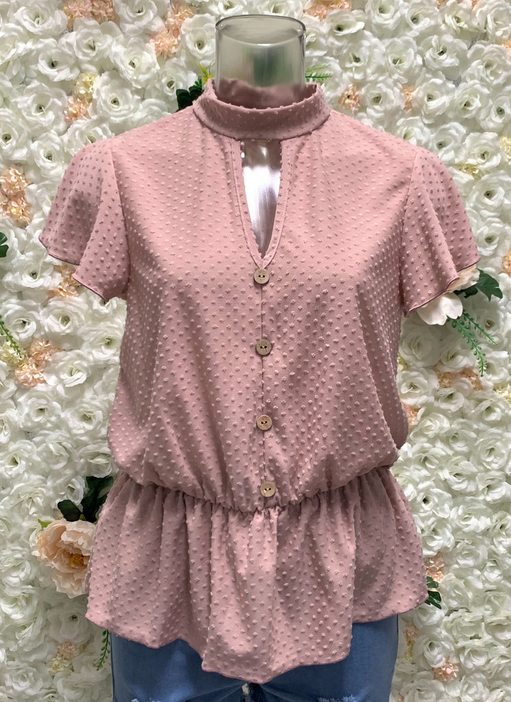 Button Halter Vintage Top (FINAL SALE)