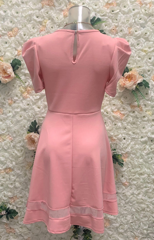 Puffed Sleeves Midi Dress (FINAL SALE)