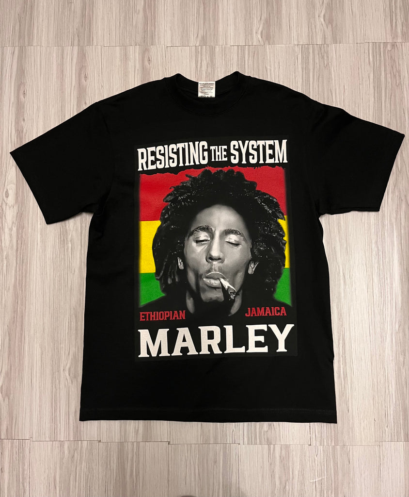 Resisting The System Bob Marley Tee
