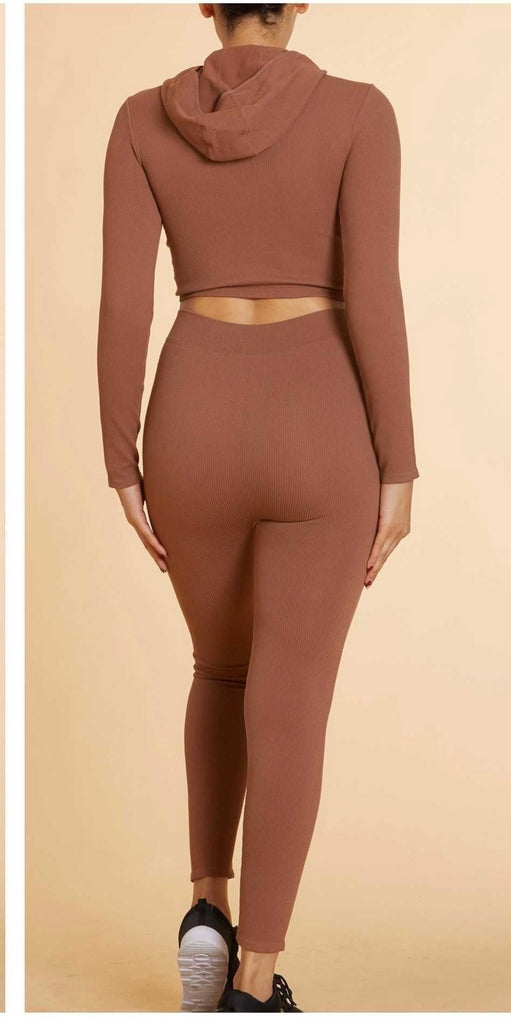 Seamless Hooded Legging Set 81087