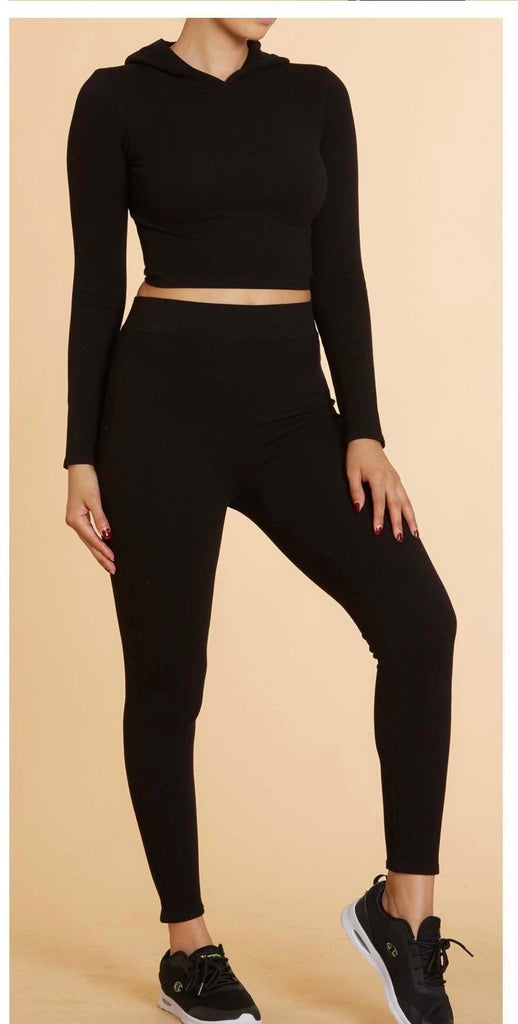 Seamless Hooded Legging Set 81087