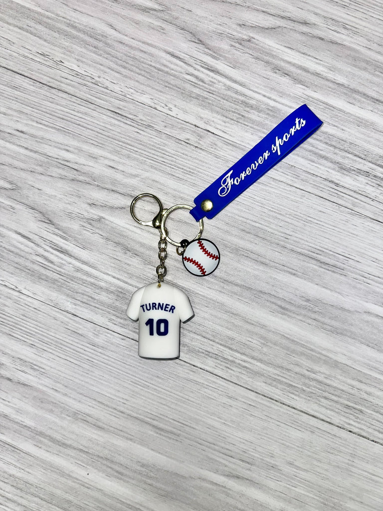 LA Dodgers Jersey Keychain