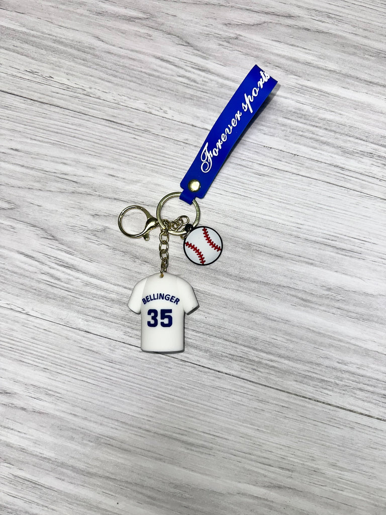 LA Dodgers Jersey Keychain