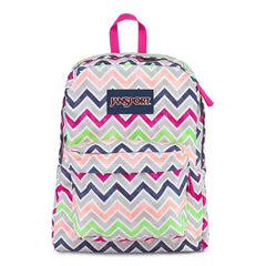 ??? JanSport Classic Superbreak Cyber Pink Bloc Backpack - Pink/White Jansport | Bags | Jansport Classic Superbreak Cyber Pink  main image 3