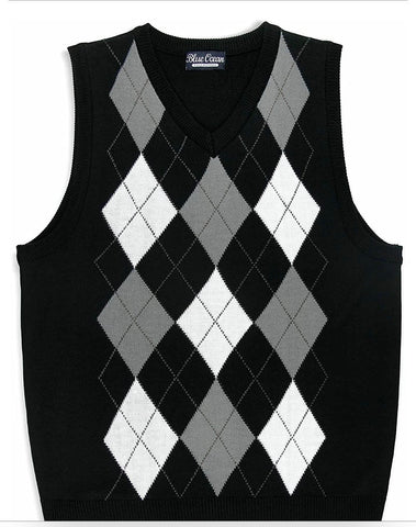 Blue Ocean Boy's Argyle Vest