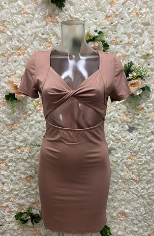 Front Twist Cut Out Dress 6A3930 ( FINAL SALE )