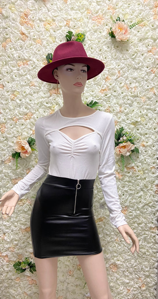 Peep Long Sleeve Bodysuit