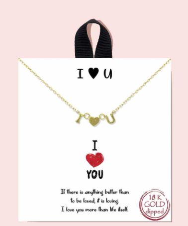 I love You Necklace