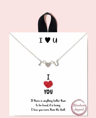 I love You Necklace