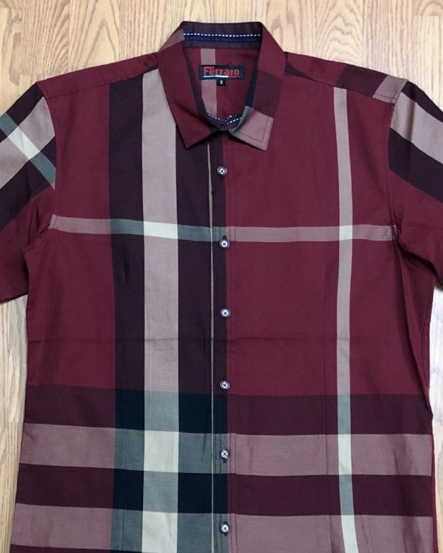 Ferrero Long Sleeve Casual Plaid Button Up Top