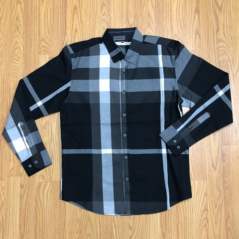 Ferrero Long Sleeve Casual Plaid Button Up Top