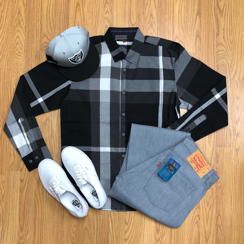 Ferrero Long Sleeve Casual Plaid Button Up Top