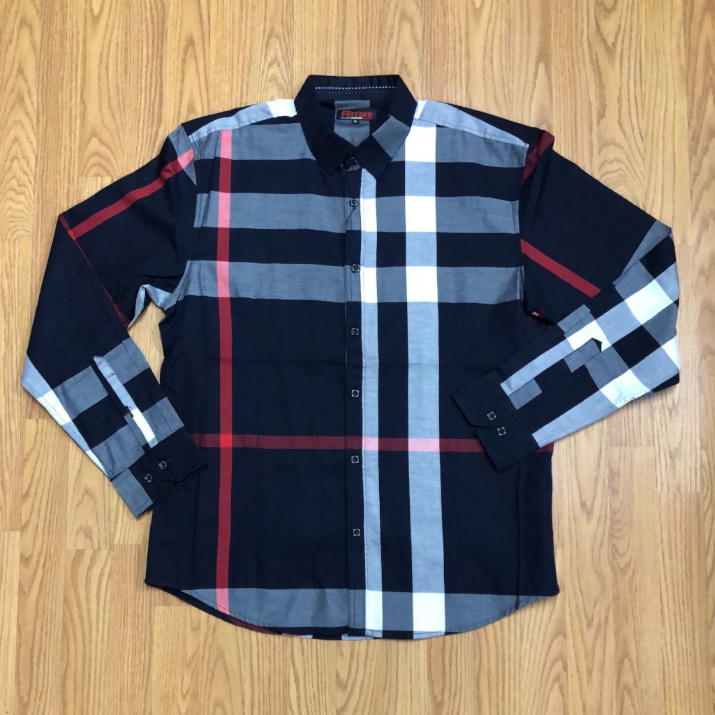 Ferrero Long Sleeve Casual Plaid Button Up Top