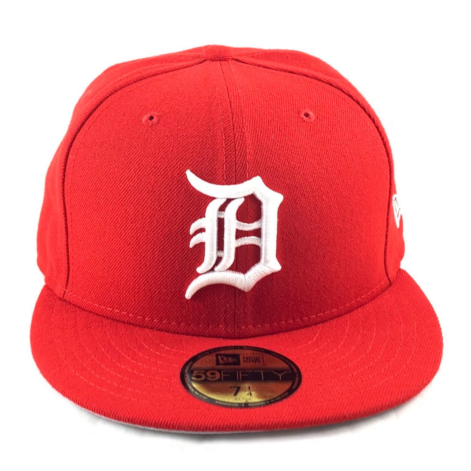 MLB Basic Scarlet Detroit Tigers Fitted Cap Scarlet / 8